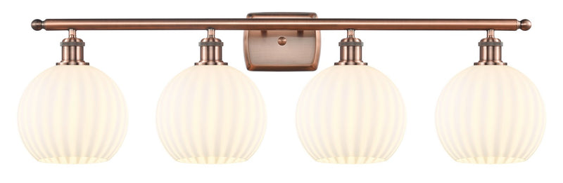 Innovations 516-4W-AC-G1217-8WV LED Bath Vanity, Antique Copper