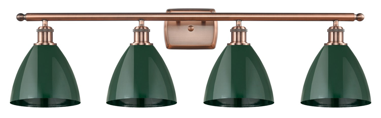 Innovations 516-4W-AC-MBD-75-GR Four Light Bath Vanity, Antique Copper
