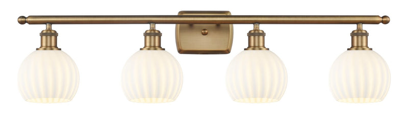 Innovations 516-4W-BB-G1217-6WV LED Bath Vanity, Brushed Brass