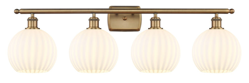 Innovations 516-4W-BB-G1217-8WV LED Bath Vanity, Brushed Brass
