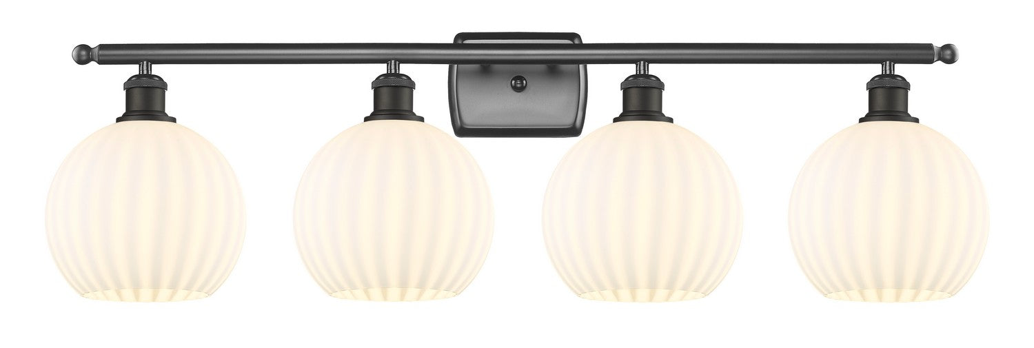 Innovations 516-4W-OB-G1217-8WV LED Bath Vanity, Oil Rubbed Bronze