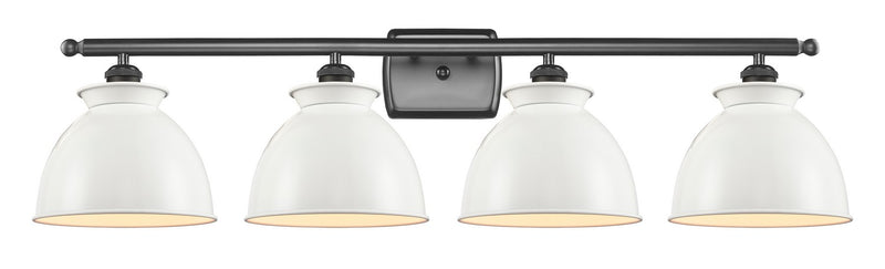 Innovations 516-4W-OB-M14-W Four Light Bath Vanity, Oil Rubbed Bronze