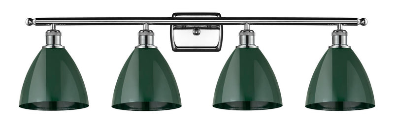 Innovations 516-4W-PC-MBD-75-GR Four Light Bath Vanity, Polished Chrome