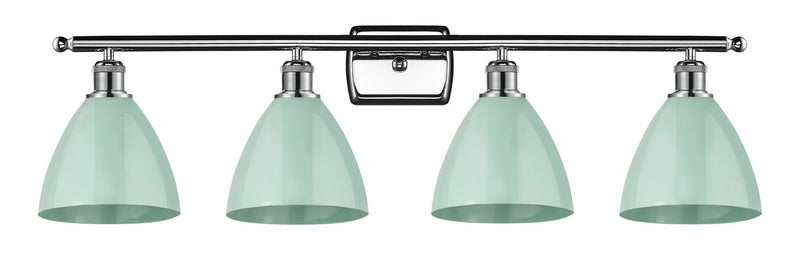 Innovations 516-4W-PC-MBD-75-SF Four Light Bath Vanity, Polished Chrome