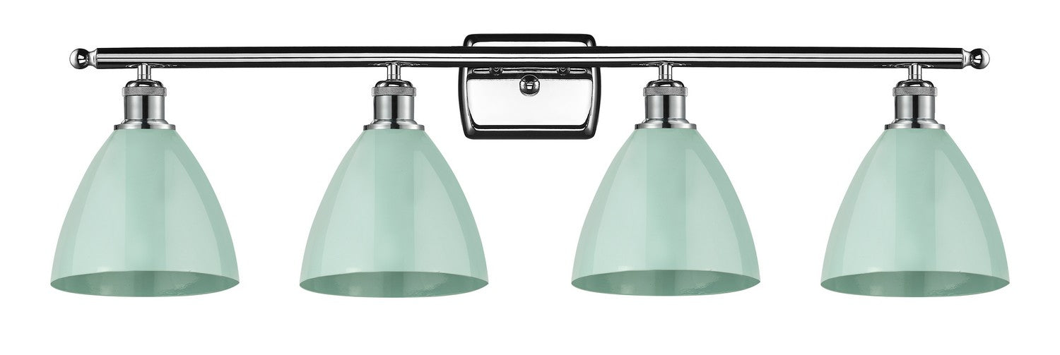 Innovations 516-4W-PC-MBD-75-SF Four Light Bath Vanity, Polished Chrome