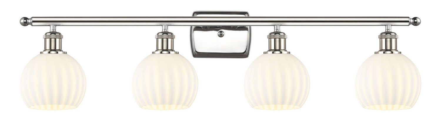 Innovations 516-4W-PN-G1217-6WV LED Bath Vanity, Polished Nickel