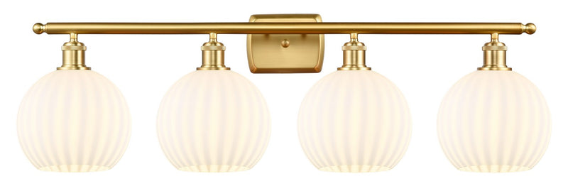 Innovations 516-4W-SG-G1217-8WV LED Bath Vanity, Satin Gold
