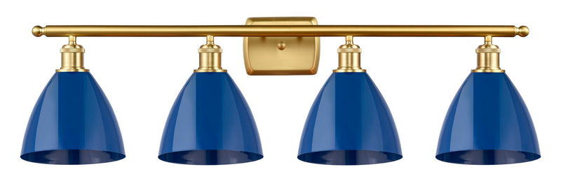 Innovations 516-4W-SG-MBD-75-BL Four Light Bath Vanity, Satin Gold