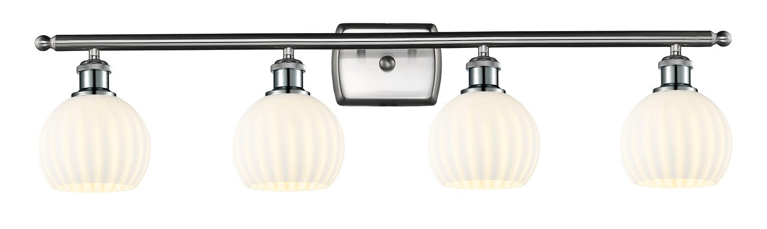 Innovations 516-4W-SN-G1217-6WV LED Bath Vanity, Brushed Satin Nickel