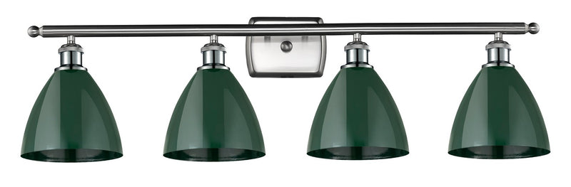 Innovations 516-4W-SN-MBD-75-GR Four Light Bath Vanity, Brushed Satin Nickel