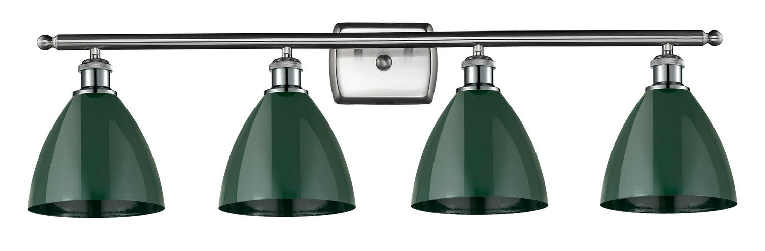 Innovations 516-4W-SN-MBD-75-GR Four Light Bath Vanity, Brushed Satin Nickel