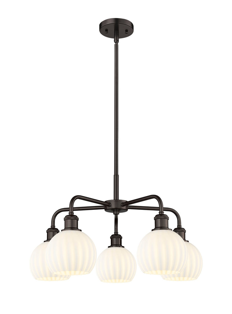 Innovations 516-5CR-OB-G1217-6WV LED Chandelier, Oil Rubbed Bronze