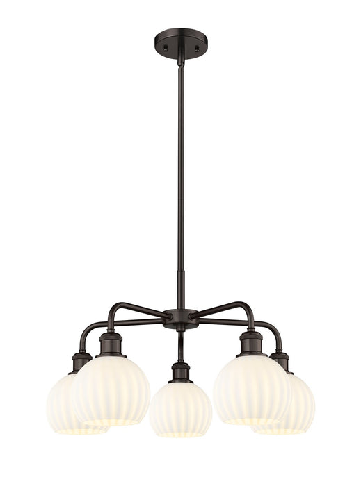 Innovations 516-5CR-OB-G1217-6WV LED Chandelier, Oil Rubbed Bronze