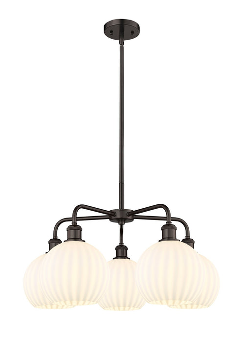 Innovations 516-5CR-OB-G1217-8WV LED Chandelier, Oil Rubbed Bronze