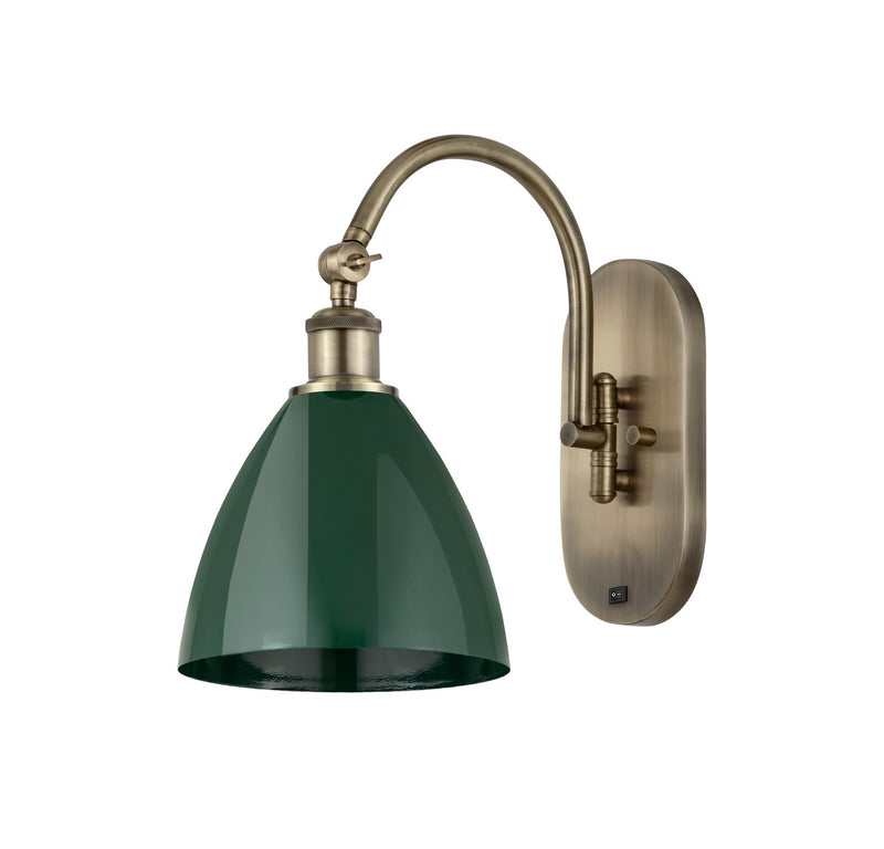 Innovations 518-1W-AB-MBD-75-GR One Light Wall Sconce, Antique Brass