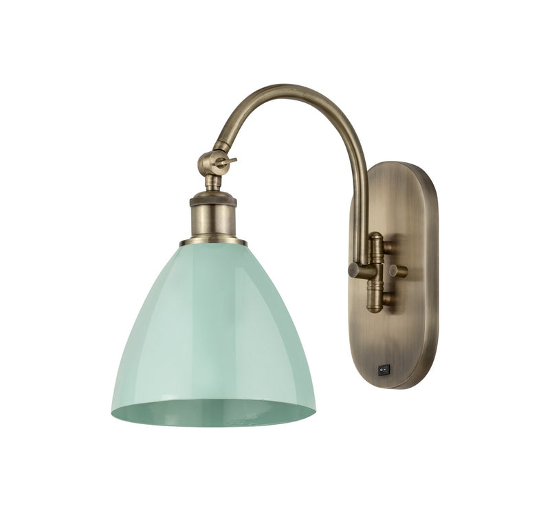 Innovations 518-1W-AB-MBD-75-SF One Light Wall Sconce, Antique Brass