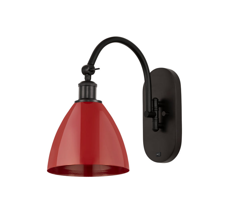 Innovations 518-1W-OB-MBD-75-RD One Light Wall Sconce, Oil Rubbed Bronze