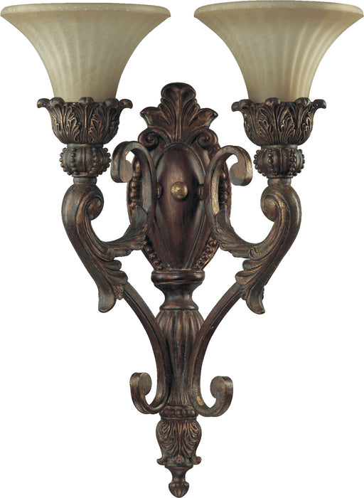 Quorum 5530-2-88 Two Light Wall Mount, Corsican Gold