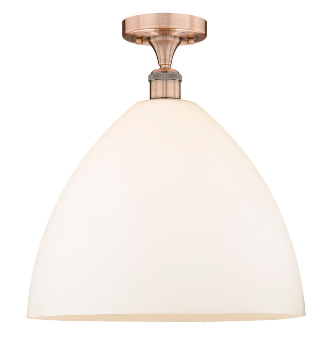 Innovations 616-1F-AC-GBD-161 One Light Semi-Flush Mount, Antique Copper
