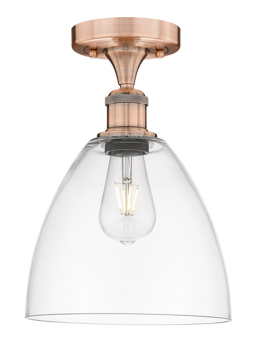 Innovations 616-1F-AC-GBD-92 One Light Semi-Flush Mount, Antique Copper