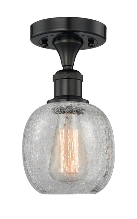 Innovations 616-1F-BK-G105 One Light Semi-Flush Mount, Matte Black