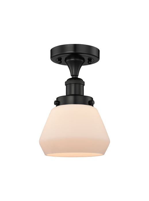 Innovations 616-1F-BK-G171 One Light Semi-Flush Mount, Matte Black