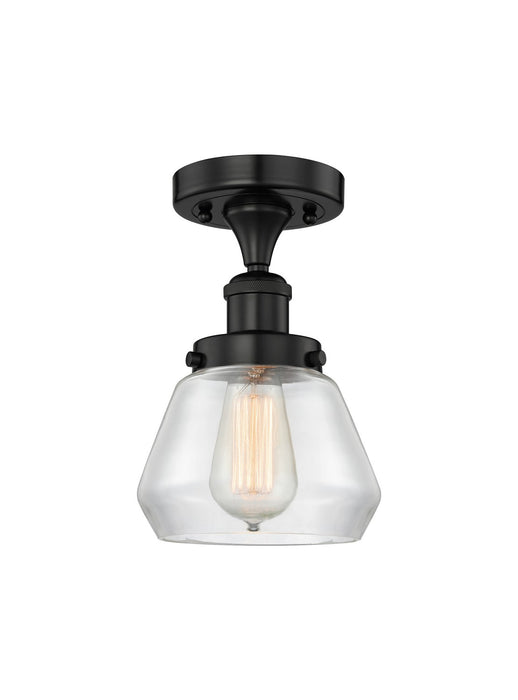 Innovations 616-1F-BK-G172 One Light Semi-Flush Mount, Matte Black