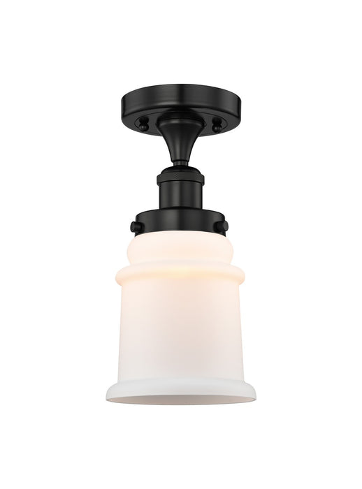 Innovations 616-1F-BK-G181 One Light Semi-Flush Mount, Matte Black