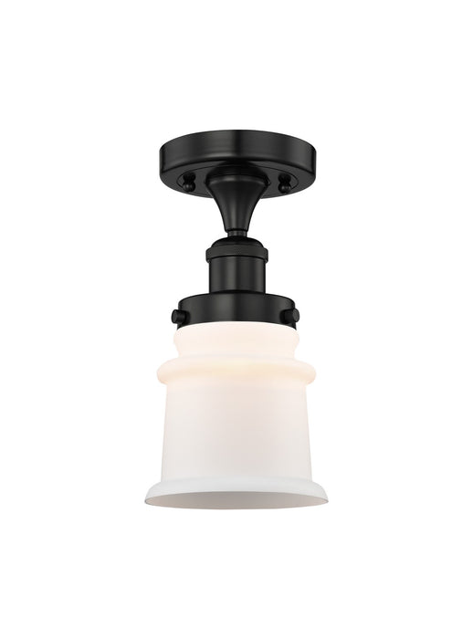 Innovations 616-1F-BK-G181S One Light Semi-Flush Mount, Matte Black