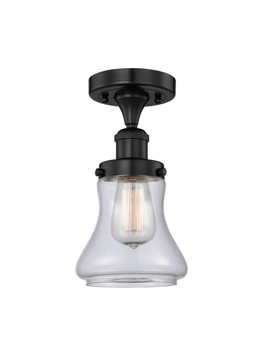 Innovations 616-1F-BK-G192 One Light Semi-Flush Mount, Matte Black
