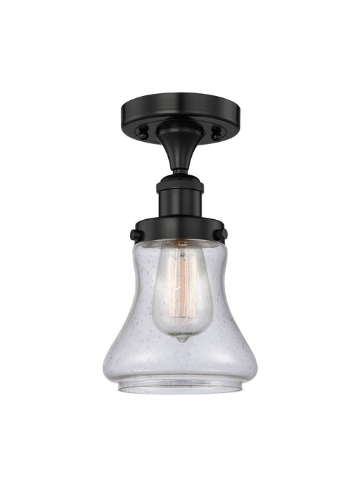 Innovations 616-1F-BK-G194 One Light Semi-Flush Mount, Matte Black