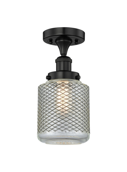 Innovations 616-1F-BK-G262 One Light Semi-Flush Mount, Matte Black