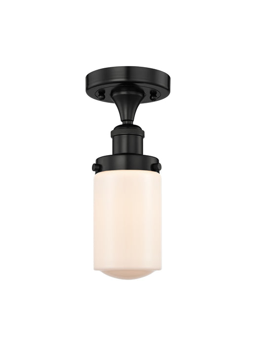 Innovations 616-1F-BK-G311 One Light Semi-Flush Mount, Matte Black