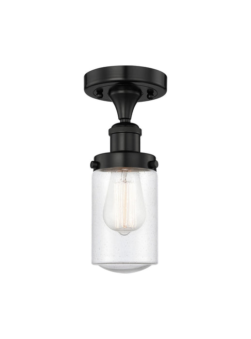 Innovations 616-1F-BK-G314 One Light Semi-Flush Mount, Matte Black