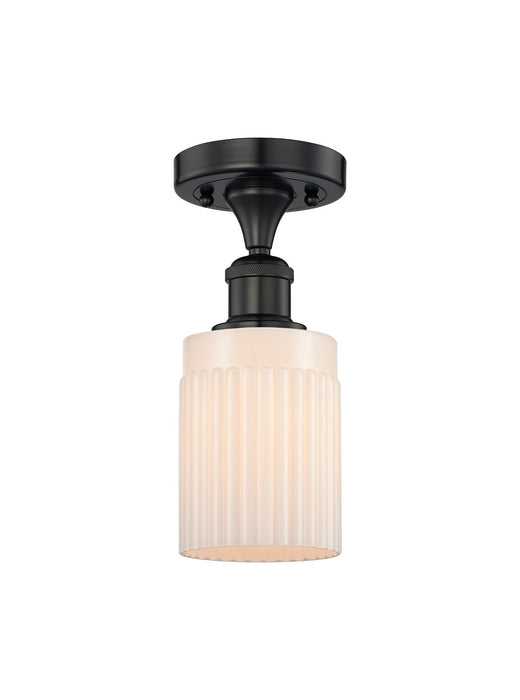 Innovations 616-1F-BK-G341 One Light Semi-Flush Mount, Matte Black