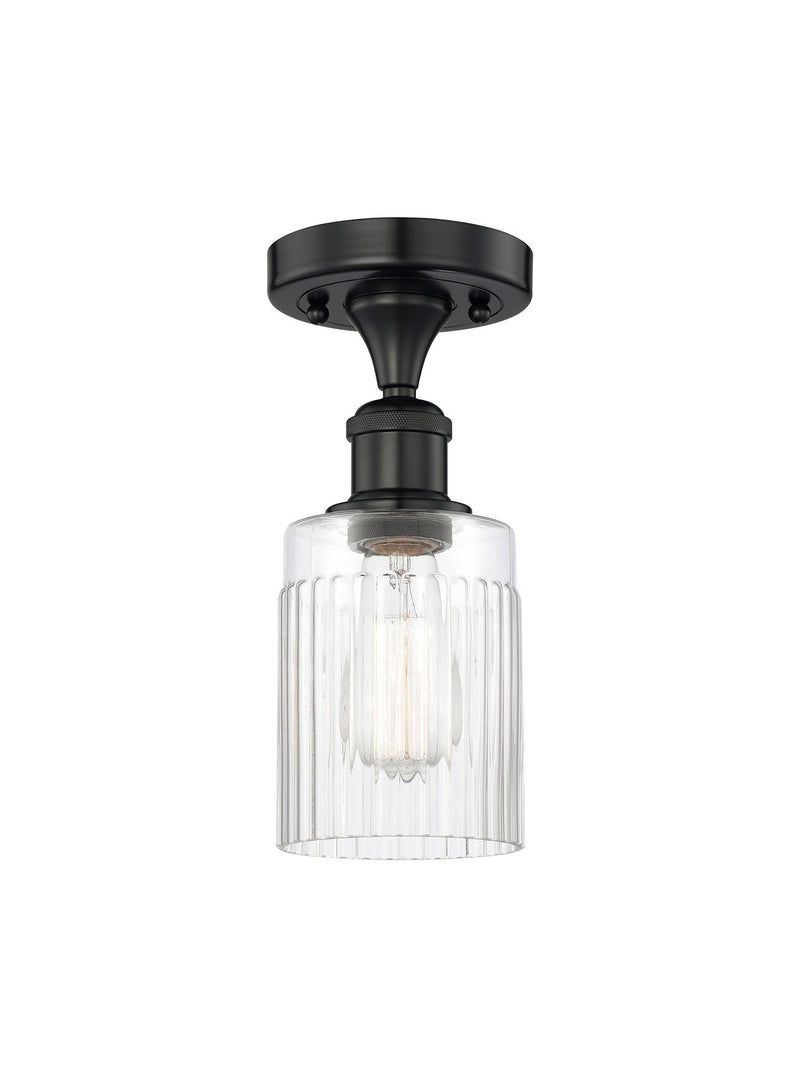 Innovations 616-1F-BK-G342 One Light Semi-Flush Mount, Matte Black
