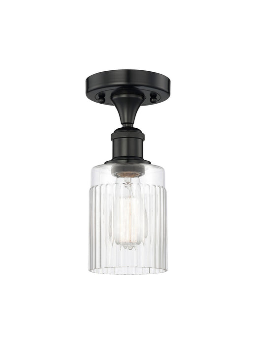 Innovations 616-1F-BK-G342 One Light Semi-Flush Mount, Matte Black
