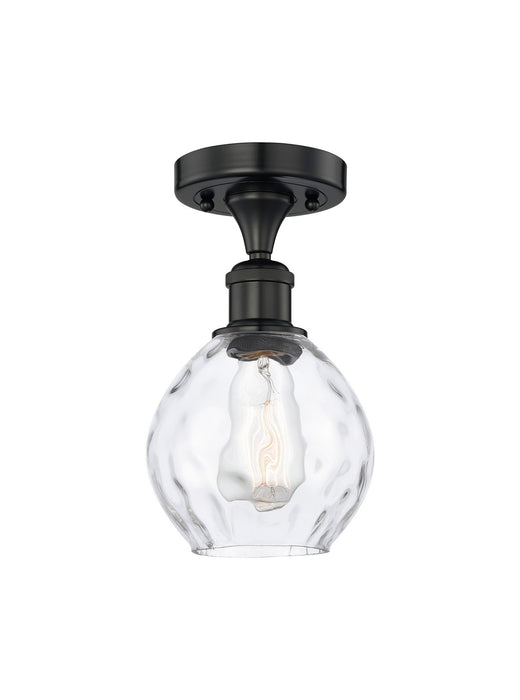 Innovations 616-1F-BK-G362 One Light Semi-Flush Mount, Matte Black