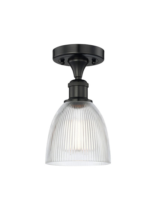 Innovations 616-1F-BK-G382 One Light Semi-Flush Mount, Matte Black