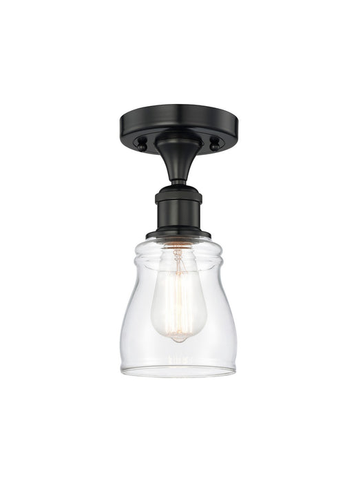 Innovations 616-1F-BK-G392 One Light Semi-Flush Mount, Matte Black