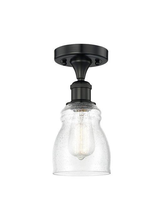 Innovations 616-1F-BK-G394 One Light Semi-Flush Mount, Matte Black