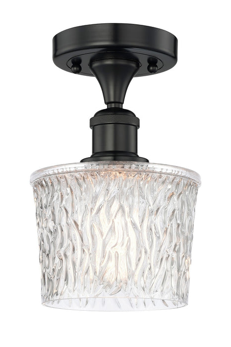 Innovations 616-1F-BK-G402 One Light Semi-Flush Mount, Matte Black