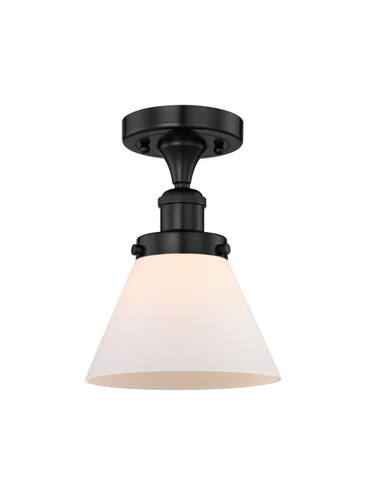 Innovations 616-1F-BK-G41 One Light Semi-Flush Mount, Matte Black