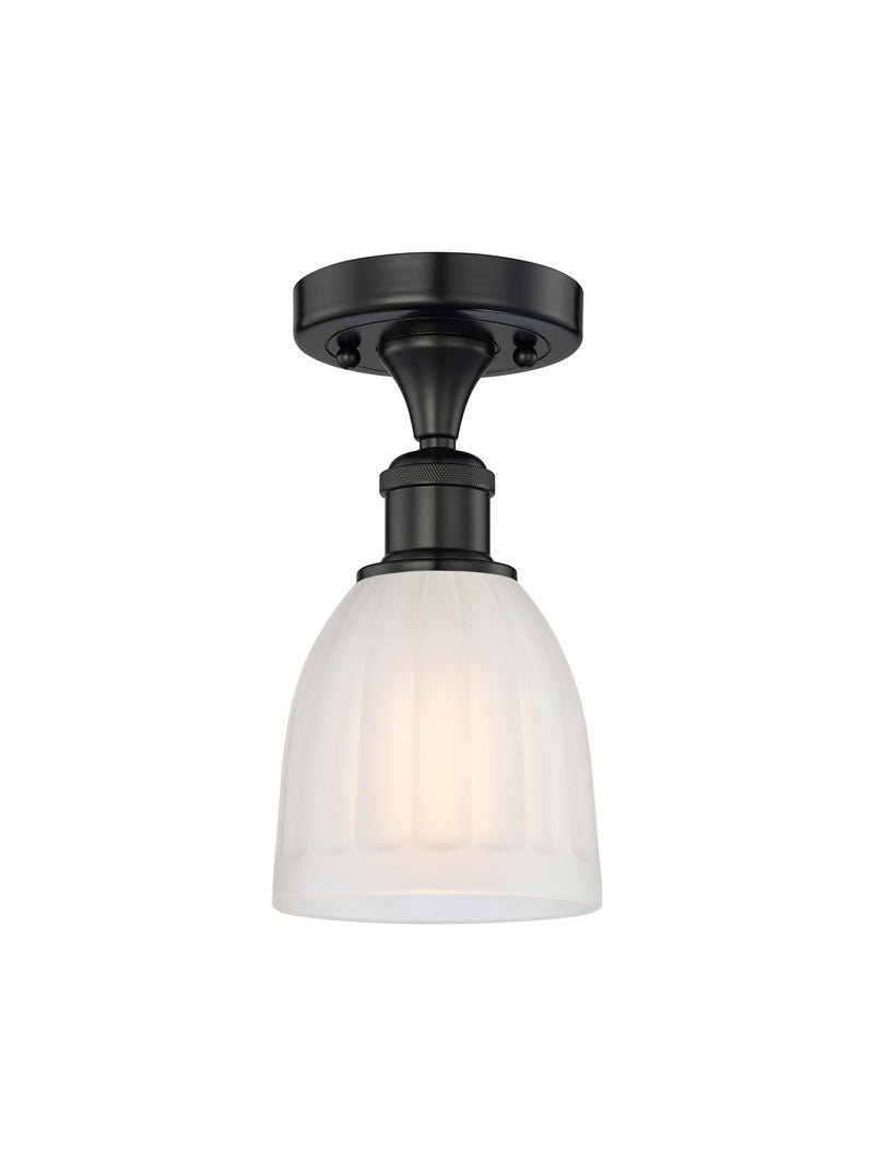 Innovations 616-1F-BK-G441 One Light Semi-Flush Mount, Matte Black