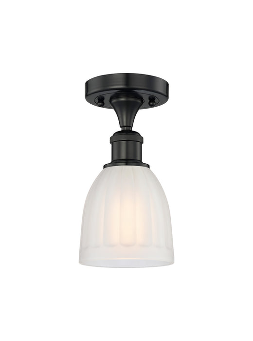 Innovations 616-1F-BK-G441 One Light Semi-Flush Mount, Matte Black