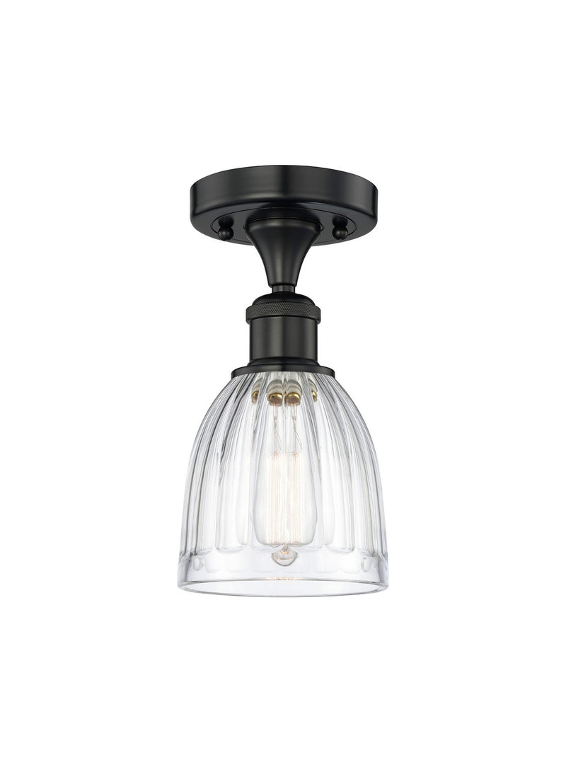 Innovations 616-1F-BK-G442 One Light Semi-Flush Mount, Matte Black