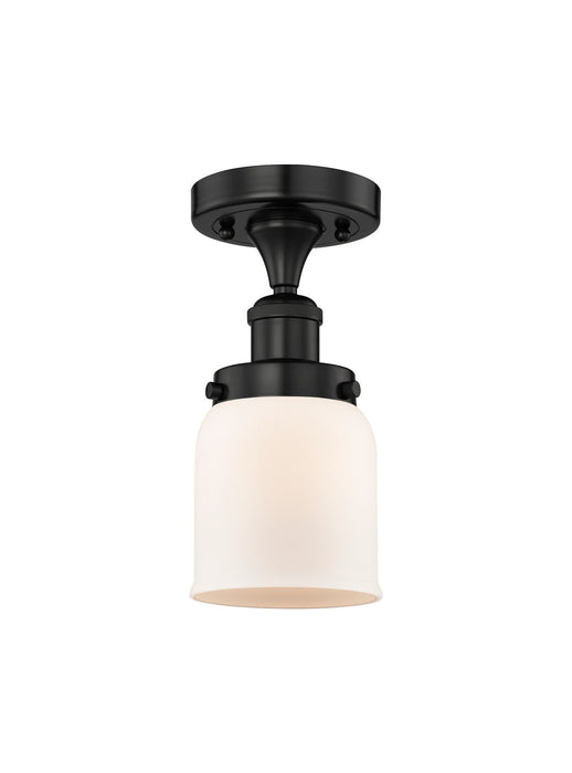 Innovations 616-1F-BK-G51 One Light Semi-Flush Mount, Matte Black