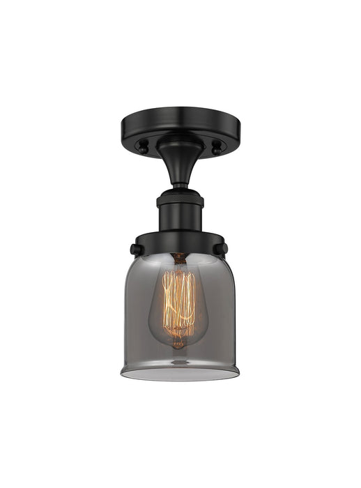 Innovations 616-1F-BK-G53 One Light Semi-Flush Mount, Matte Black