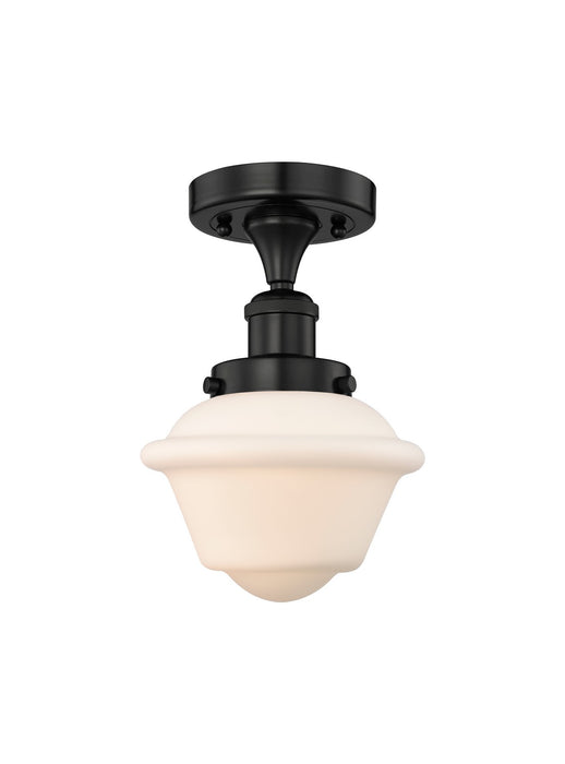 Innovations 616-1F-BK-G531 One Light Semi-Flush Mount, Matte Black