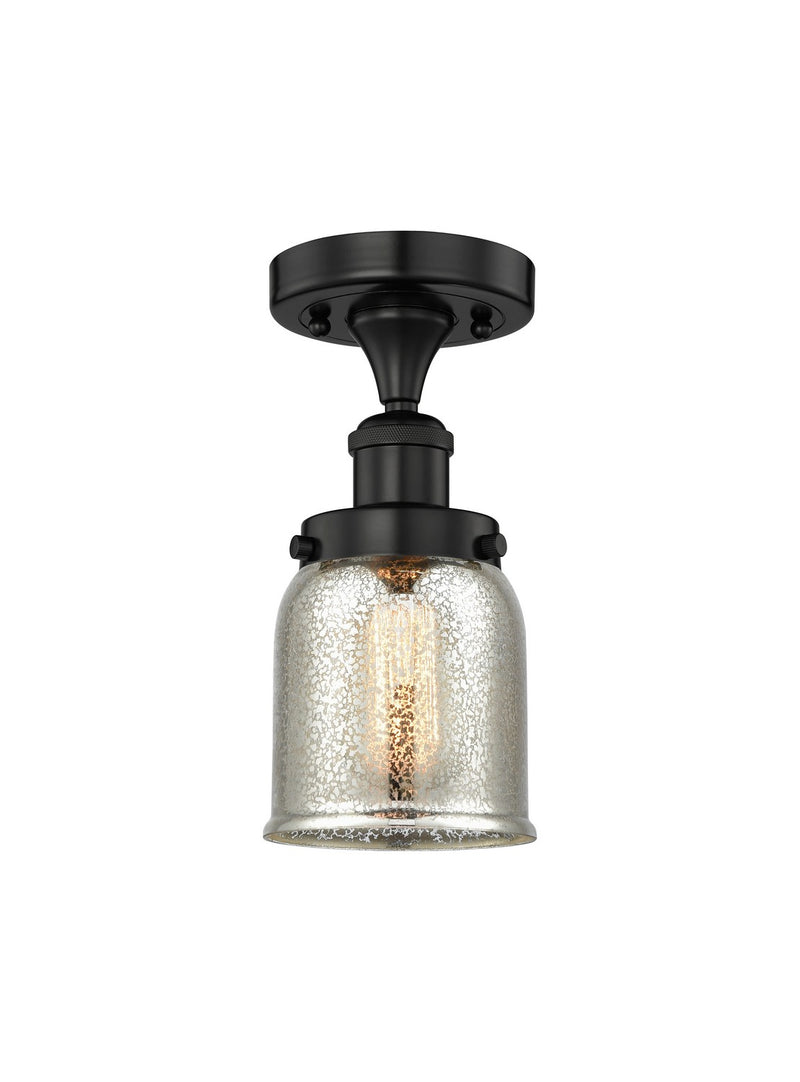 Innovations 616-1F-BK-G58 One Light Semi-Flush Mount, Matte Black